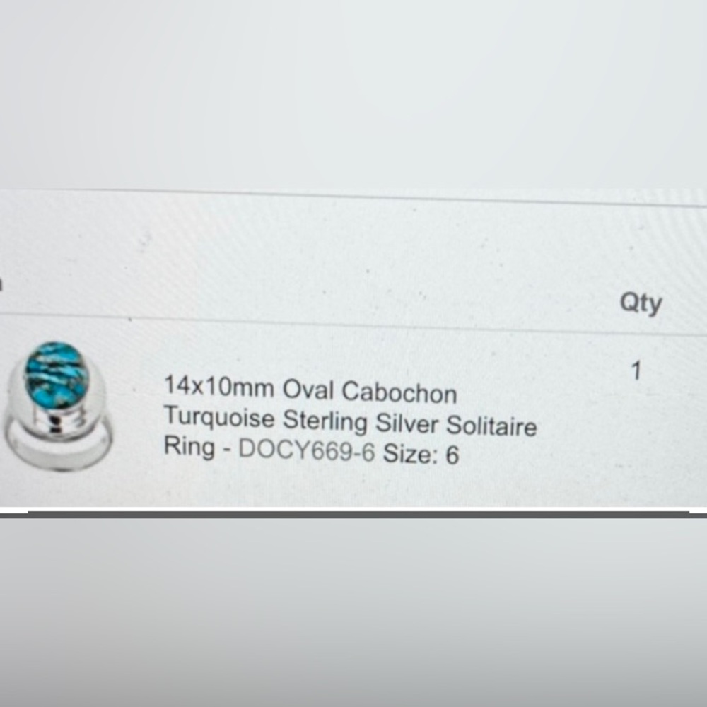 Turquoise Sterling Silver Ring Authentic Gemstone… - image 7